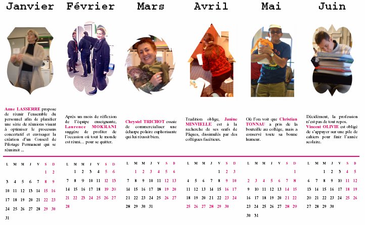 calendrier 2005 j/j