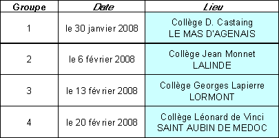 calendrier