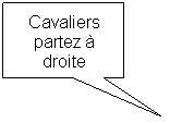 Rectangle: Cavaliers partez  droite
