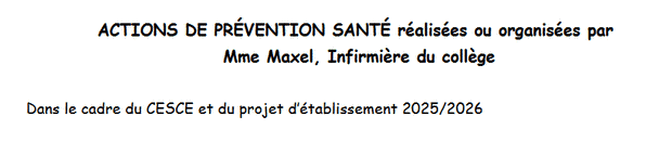 Bilan CESCE 2025 2026